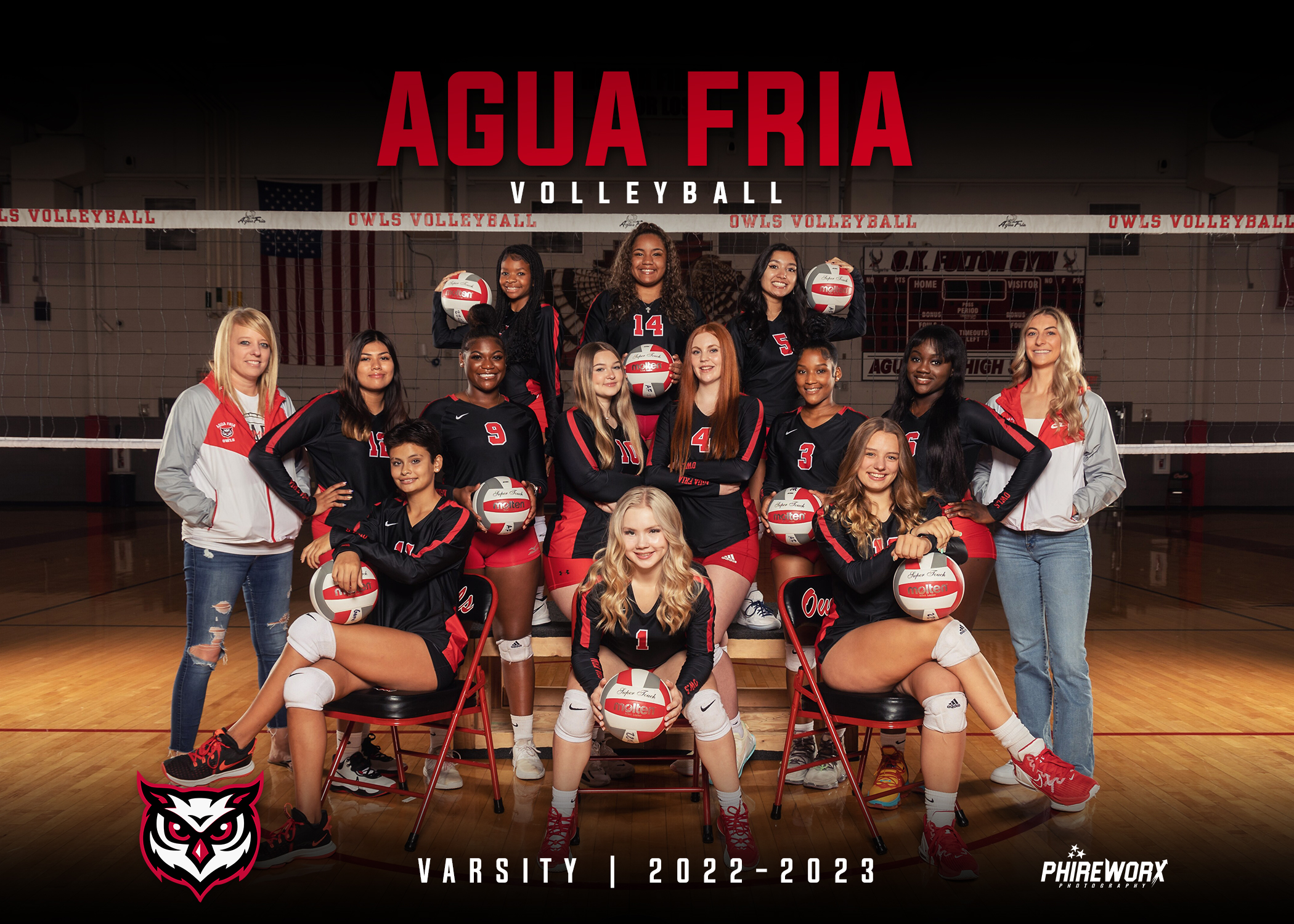 Agua Fria Volleyball — traditional team banner
