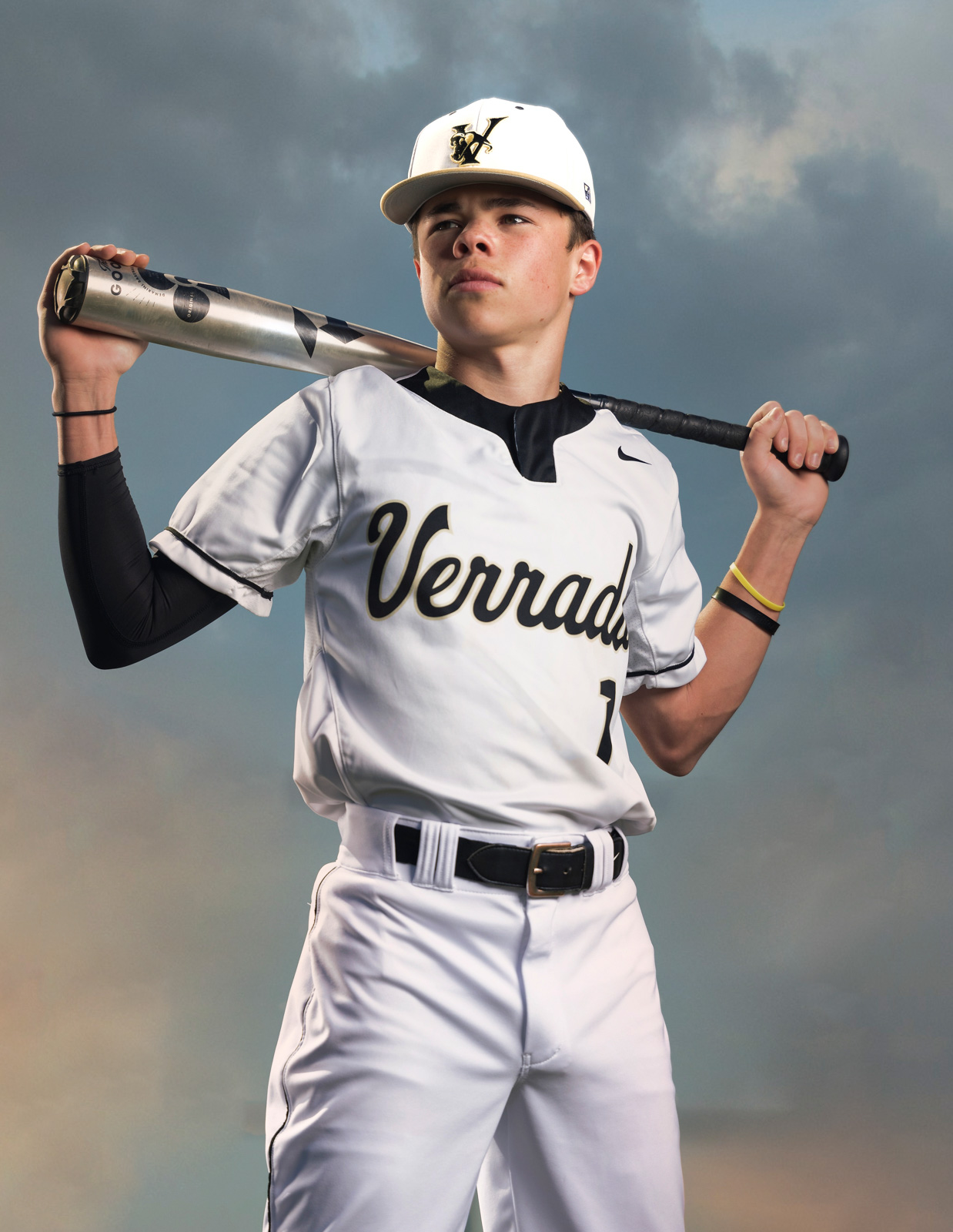 Knights baseball player — natural outdoor shoot