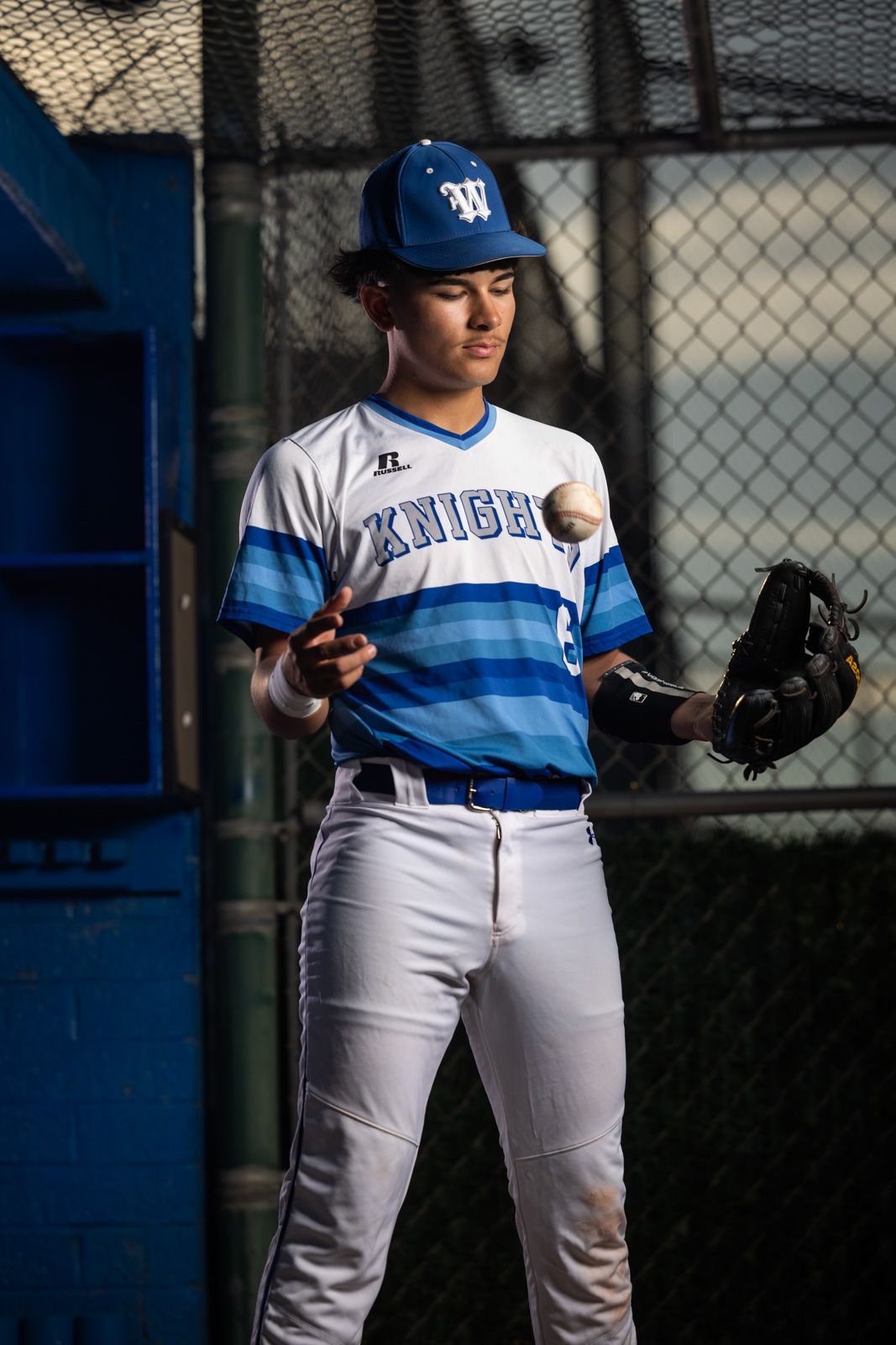 Verrado baseball player — natural outdoor shoot