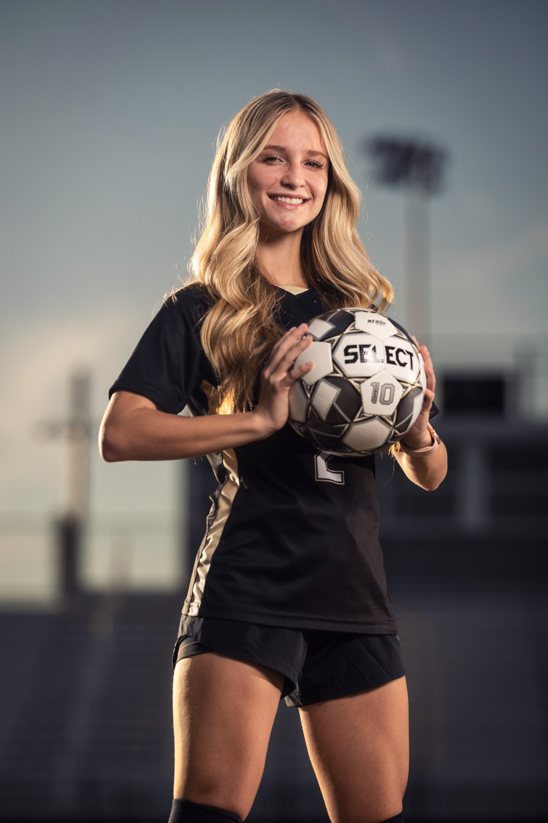 Soccer player — natural outdoor shoot