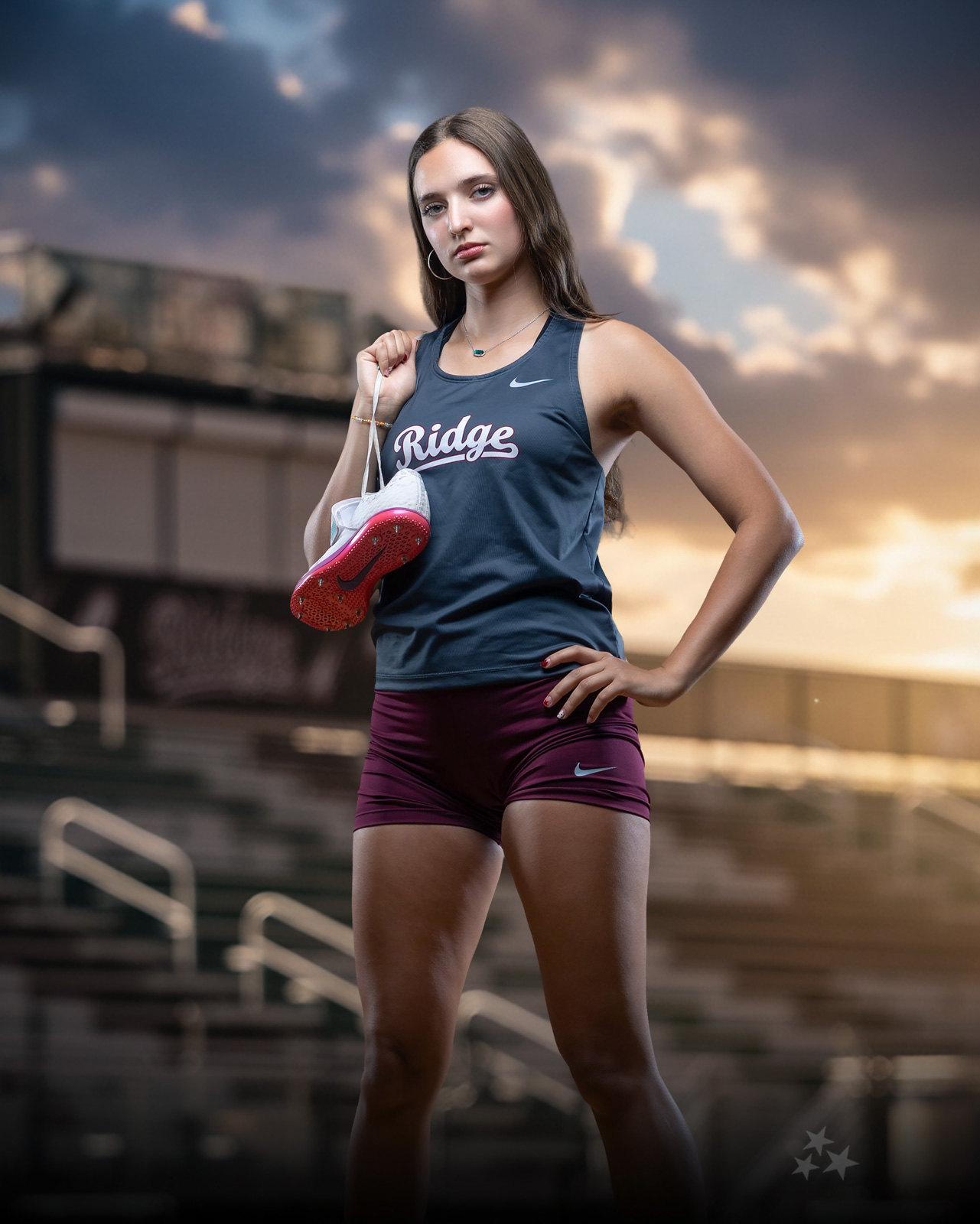 Track athlete — composite shoot